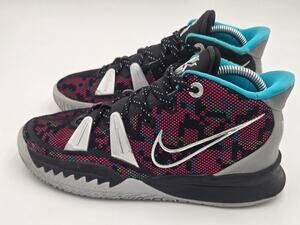 Nike Kyrie 7 GS Pink Black Blue Basketball Shoes Size 6.5Y CT4080-008